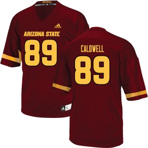Men Jarick Caldwell Maroon Arizona State #89 Jersey 377441-169