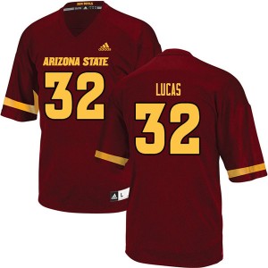 Men Paul Lucas Maroon Arizona State University #32 Jersey 168026-847