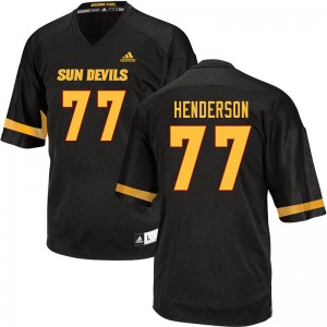 Men LaDarius Henderson Black Arizona State #77 Jersey 877587-358