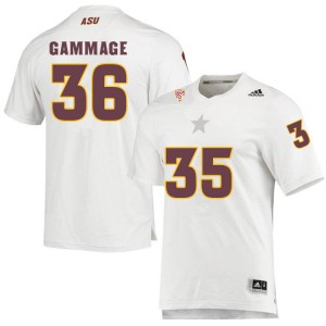 Men Alijah Gammage White Arizona State University #36 Jersey 801841-566