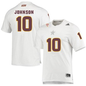 Men Amiri Johnson White Arizona State Sun Devils #10 Jersey 791793-116