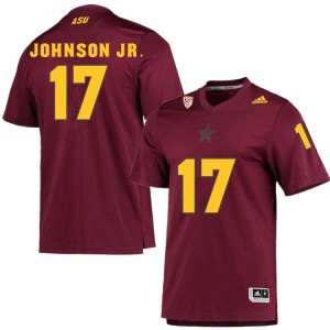 Men Chad Johnson Jr. Maroon Arizona State University #17 Jersey 633309-543