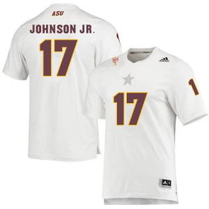 Men Chad Johnson Jr. White Sun Devils #17 Jersey 726161-825