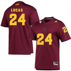Men Chase Lucas Maroon Arizona State University #24 Jersey 546452-513