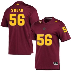 Men Cody Shear Maroon Arizona State Sun Devils #56 Jersey 116498-522