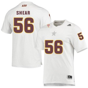 Men Cody Shear White Arizona State University #56 Jersey 394526-519