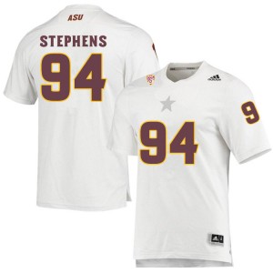Men Corey Stephens White Arizona State University #94 Jersey 680752-451