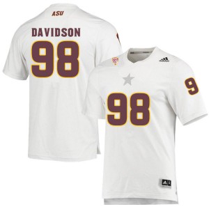 Men D.J. Davidson White Sun Devils #98 Jersey 446253-776