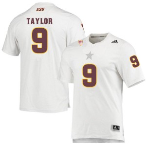 Men D.J. Taylor White Arizona State Sun Devils #9 Jersey 745097-571