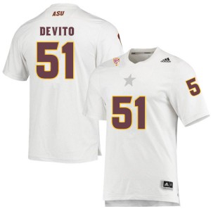 Men Dylan DeVito White Arizona State University #51 Jersey 175159-968