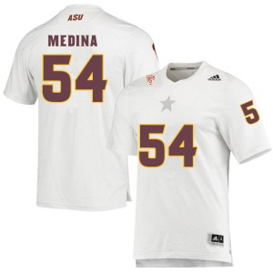 Men Eddie Medina White Arizona State University #54 Jersey 197334-466
