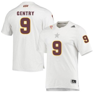 Men Eric Gentry White Sun Devils #9 Jersey 282496-532