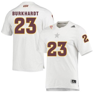 Men Evan Burkhardt White Arizona State University #23 Jersey 620764-834