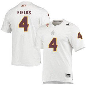 Men Evan Fields White Arizona State #4 Jersey 875495-337