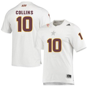 Men Finn Collins White Arizona State #10 Jersey 247249-639