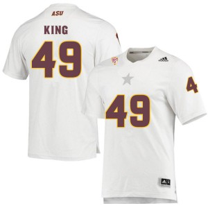 Men Gage King White Sun Devils #49 Jersey 949892-470