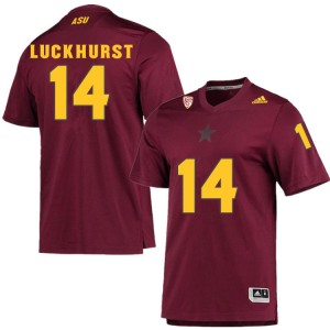 Men Jack Luckhurst Maroon Arizona State #14 Jersey 151883-742