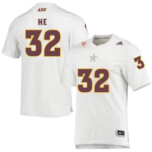 Men Jackson He White Arizona State University #32 Jersey 316568-623