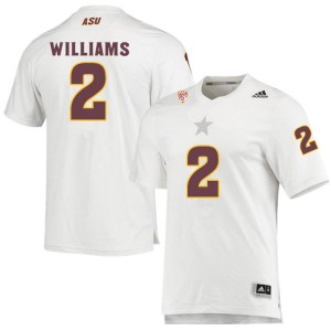 Men Jaydon Williams White Arizona State #2 Jersey 128448-644