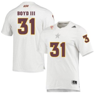 Men Jean Boyd III White Sun Devils #31 Jersey 458031-189