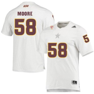 Men Joe Moore White Arizona State University #58 Jersey 472931-351