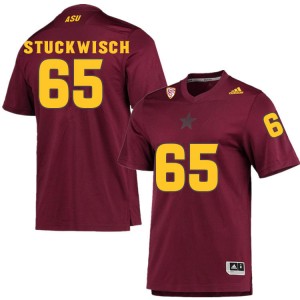 Men Kolbe Stuckwisch Maroon Arizona State #65 Jersey 171714-684