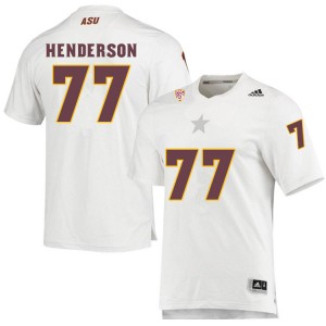 Men LaDarius Henderson White Arizona State #77 Jersey 257554-926