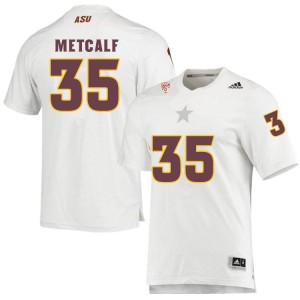 Men Mekhi Metcalf White Arizona State University #35 Jersey 235878-588