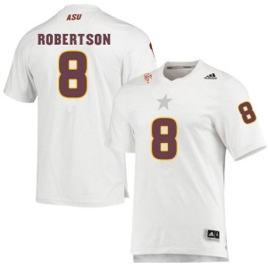 Men Merlin Robertson White Arizona State #8 Jersey 578839-627