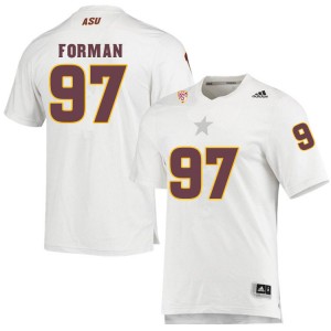 Men Shannon Forman White Sun Devils #97 Jersey 828637-577
