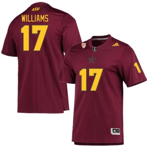 Men Ashley Williams Maroon Arizona State Sun Devils #17 Jersey 656611-566