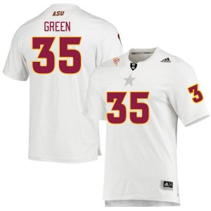 Men B.J. Green White Arizona State Sun Devils #35 Jersey 919919-599