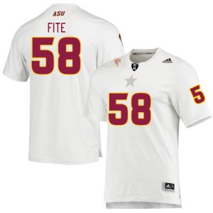 Men C.J. Fite White Arizona State University #58 Jersey 937690-332