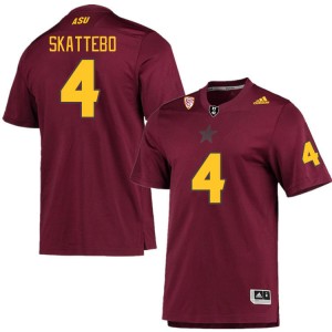 Men Cameron Skattebo Maroon Arizona State Sun Devils #4 Jersey 723138-512