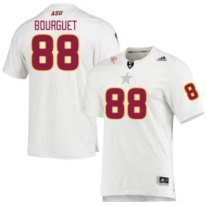 Men Coben Bourguet White Arizona State Sun Devils #88 Jersey 385215-926