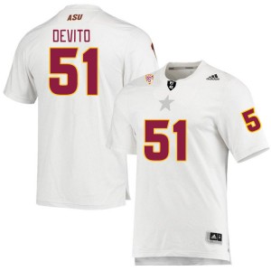 Men Dylan DeVito White Sun Devils #51 Jersey 116181-482