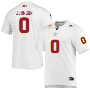 Men Isaiah Johnson White Sun Devils #0 Jersey 166847-750