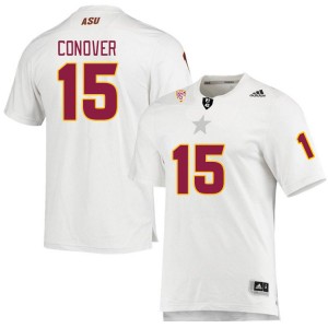 Men Jacob Conover White Arizona State Sun Devils #15 Jersey 399857-950