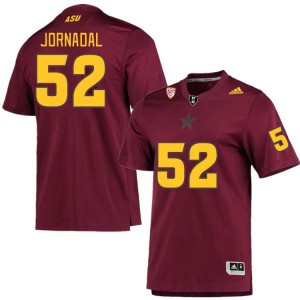 Men Jacob Jornadal Maroon Arizona State #52 Jersey 169215-712