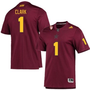Men Jordan Clark Maroon Arizona State Sun Devils #1 Jersey 692285-270