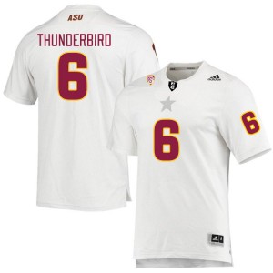 Men K'Vion Thunderbird White Sun Devils #6 Jersey 950762-159