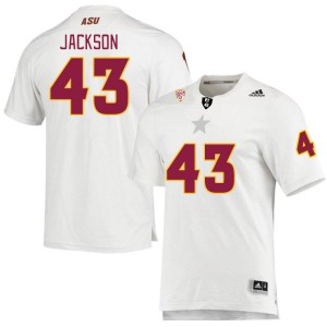 Men Krew Jackson White Arizona State Sun Devils #43 Jersey 979137-406
