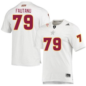 Men Leif Fautanu White Arizona State University #79 Jersey 366331-296