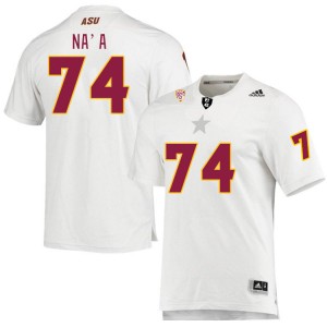 Men Sean Na'a White Arizona State Sun Devils #74 Jersey 636159-386