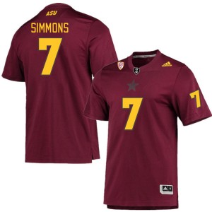 Men Shamari Simmons Maroon Sun Devils #7 Jersey 551357-542