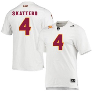Men Cam Skattebo White Sun Devils #4 Jersey 682743-899