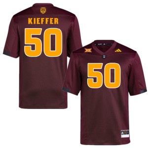 Men Carston Kieffer Maroon Sun Devils #50 Jersey 428129-483