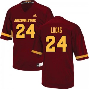 Men Chase Lucas Maroon Arizona State #24 Jersey 993404-101