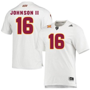 Men Chris Johnson II White Arizona State #16 Jersey 944558-235