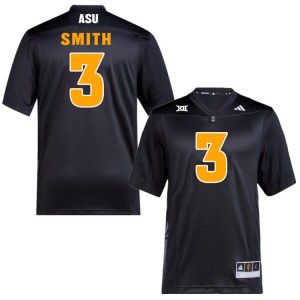 Men Clayton Smith Black Arizona State Sun Devils #3 Jersey 204686-631